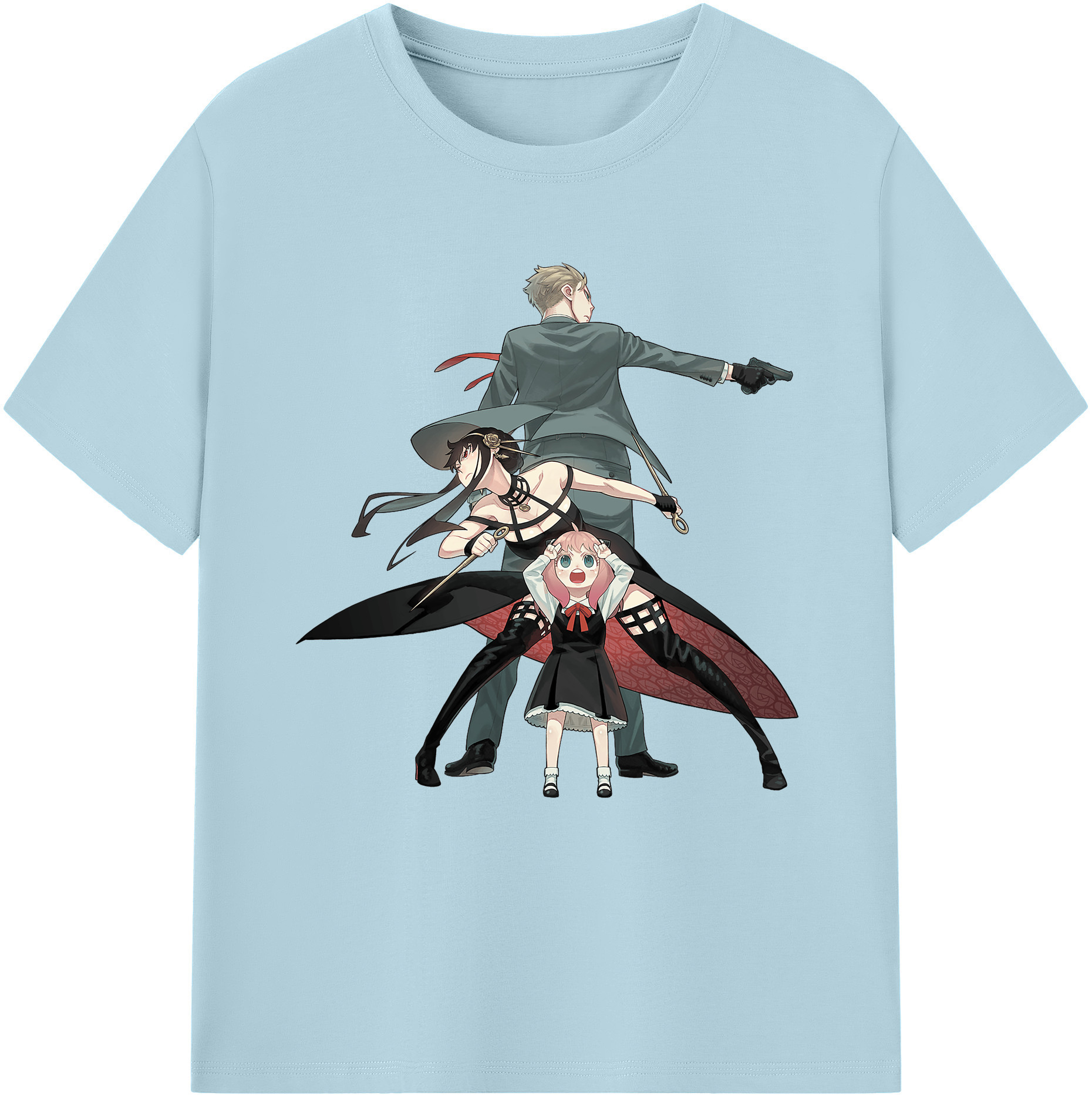 （画像用） SPY×FAMILY间谍家家酒 綿100％半袖Tシャツ（フロントプリント）